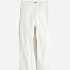 White Linen jcrew pants